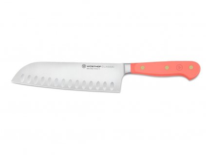 Nôž Santoku CLASSIC COLOUR 17 cm s výbrusom Coral Peach  Wüsthof