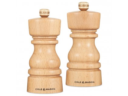 Súprava mlynčekov na soľ a korenie London prírodný buk 13 cm  Cole&Mason