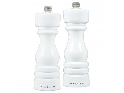 Súprava mlynčekov na soľ a korenie London White Gloss 18 cm  Cole&Mason
