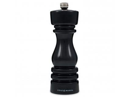 Mlynček na soľ London Black Gloss Precision+ 18 cm  Cole&Mason