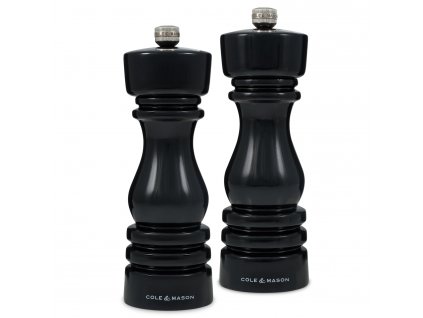 Súprava mlynčekov na soľ a korenie London Black Gloss 18 cm  Cole&Mason