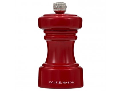 Mlynček na soľ Hoxton Red Gloss Precision+  Cole&Mason