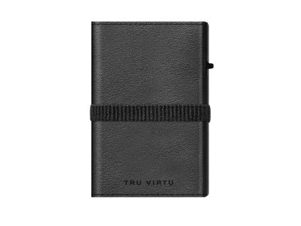 Peňaženka Click & Slide Strap Cross Nappa Black Black/Black  TruVirtu