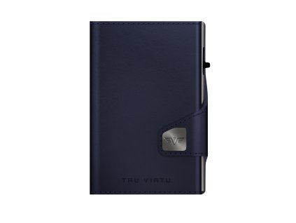Peňaženka Click & Slide Vegan Bio Apple Dark Blue/Silver  TruVirtu