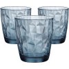 Súprava 3 ks pohárov Diamond Blue  Bormioli Rocco