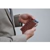 Peňaženka Click & Slide Sleek Croco Brown/Silver  TruVirtu