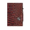 Peňaženka Click & Slide Croco Brown/Silver  TruVirtu