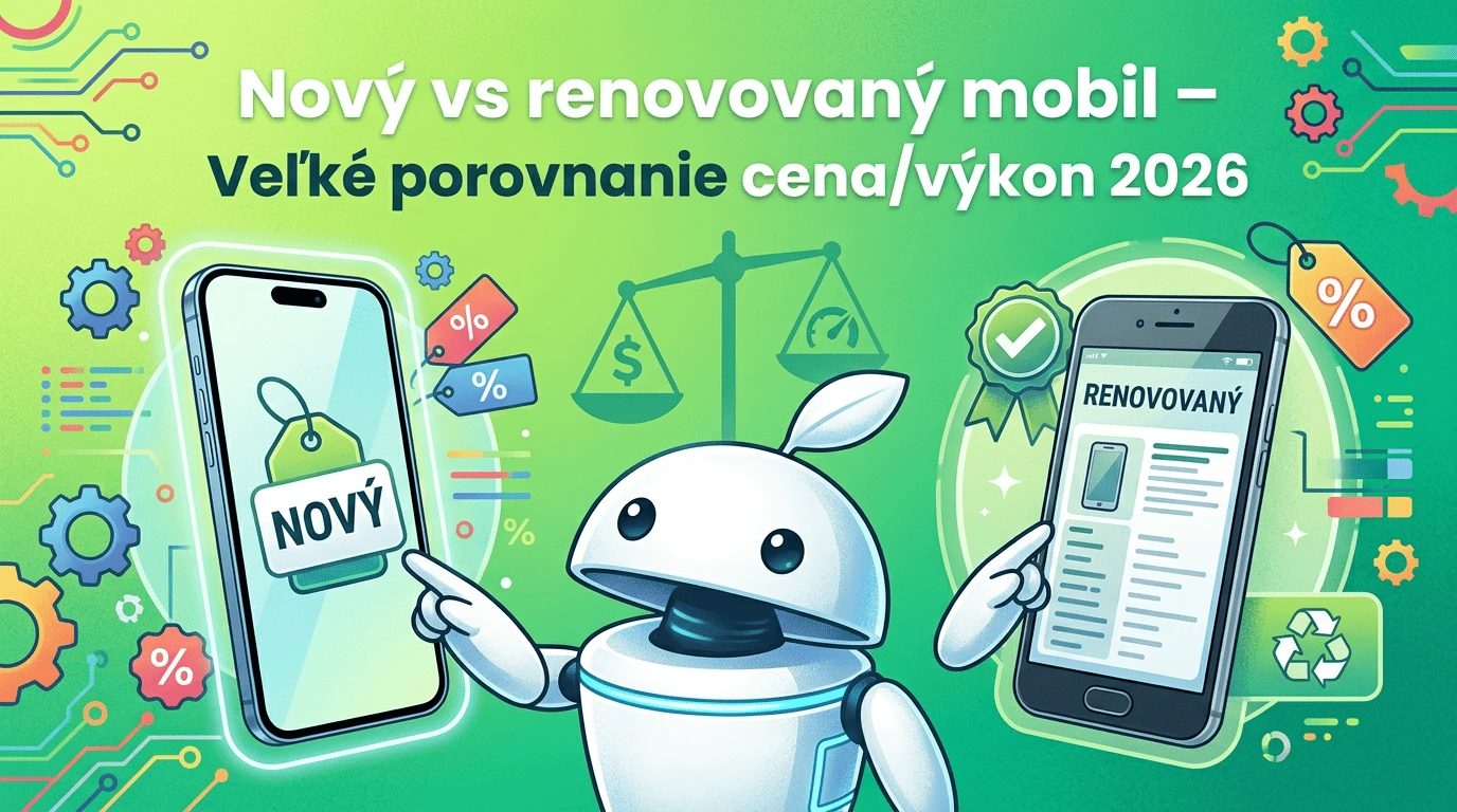 Nový vs renovovaný mobil – Veľké porovnanie cena/výkon 2026