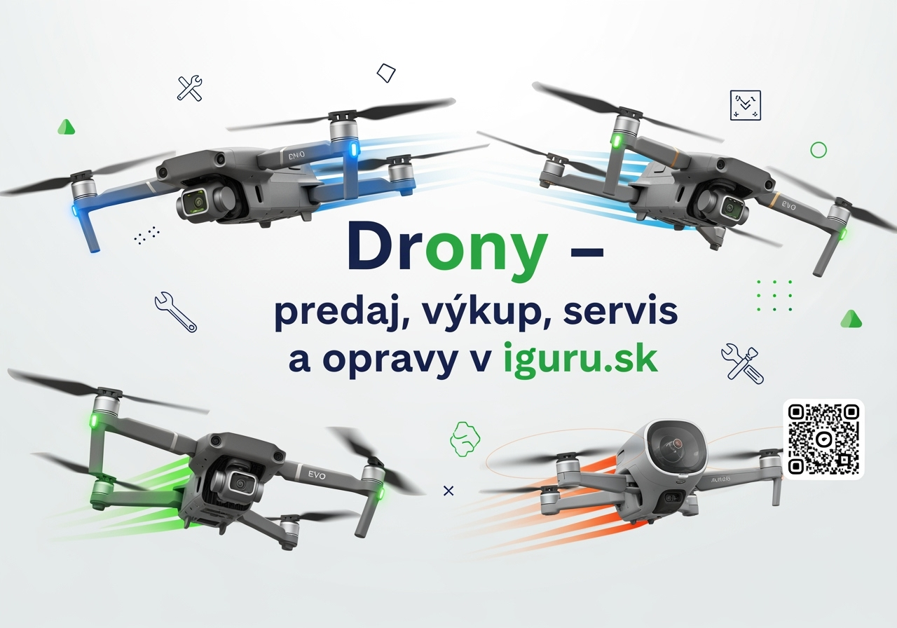 Drony – predaj, výkup, servis a opravy v iguru.sk