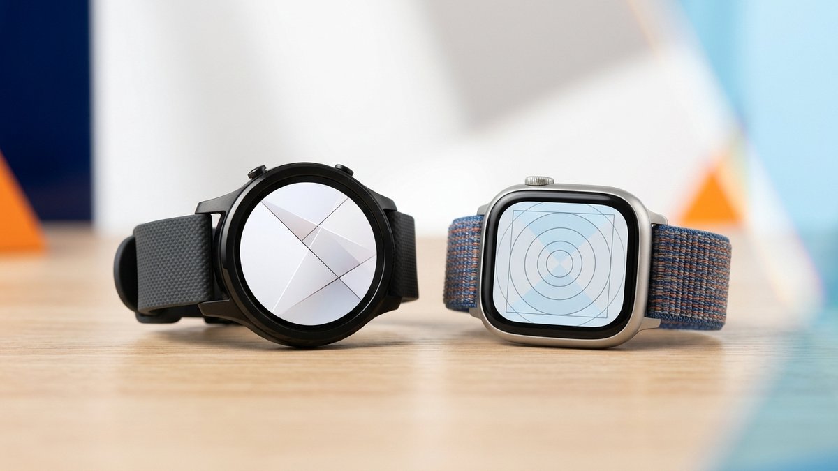 Garmin Venu 3 a Apple Watch Series 11 vedľa seba na stole — porovnanie inteligentných hodiniek 2026