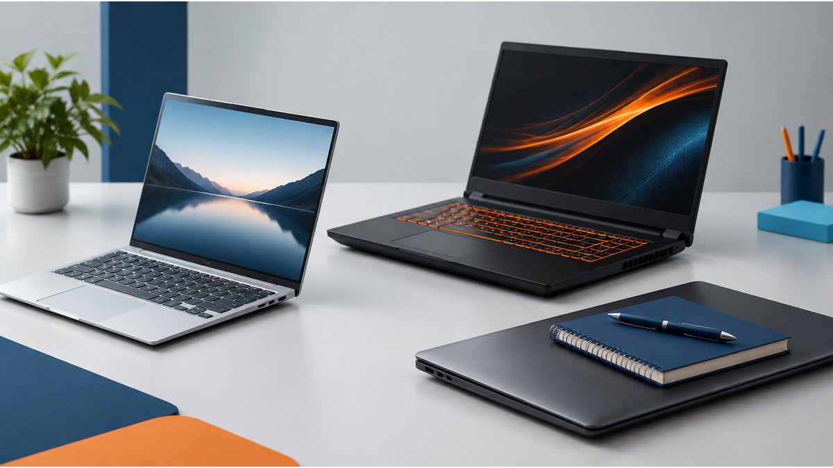 Repasovaný HP notebook — biznisový ultrabook, herný notebook a rozpočtový model na jednom stole