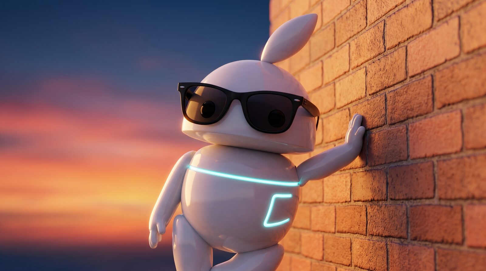 Výkup Ray-Ban Meta iguru.sk – maskot v smart okuliaroch pri západe slnka, Košice a online SK a CZ