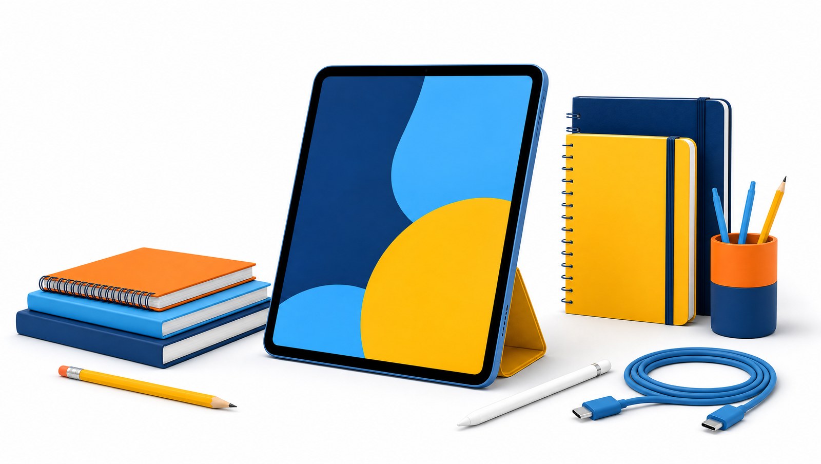 Renovovaný iPad 10. generácie so stylusom a USB-C káblom — oplatí sa späť do školy 2026