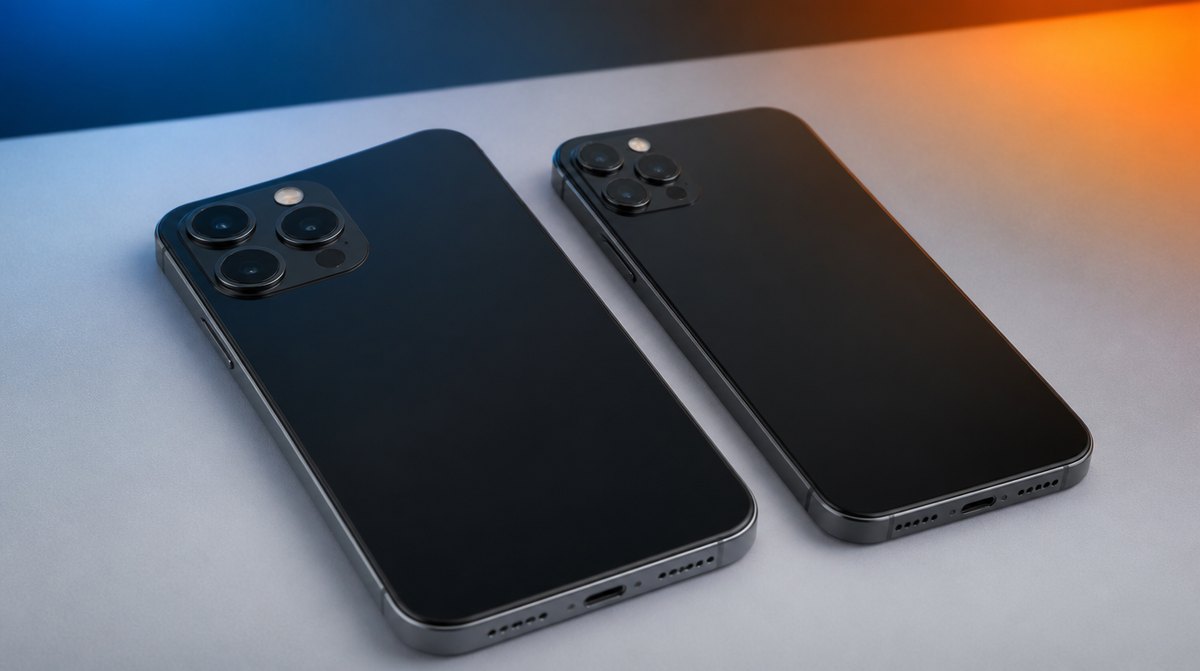 Dva prémiové smartfóny vedľa seba — porovnanie iPhone 17 Pro a iPhone 18 Pro