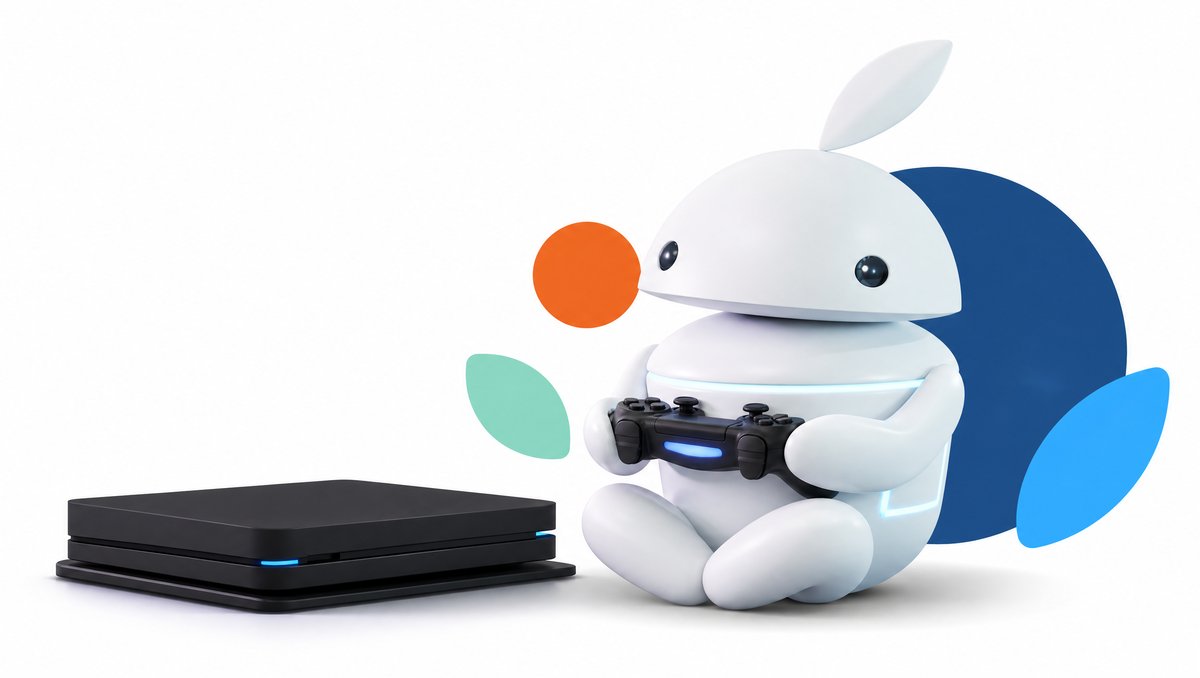 Herná konzola PlayStation 4 s ovládačom a maskotom iguru.sk