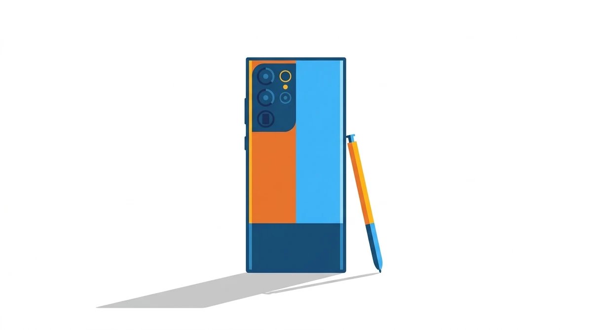 Repasovaný Samsung Galaxy S22 Ultra so zabudovaným S Pen perom na stole