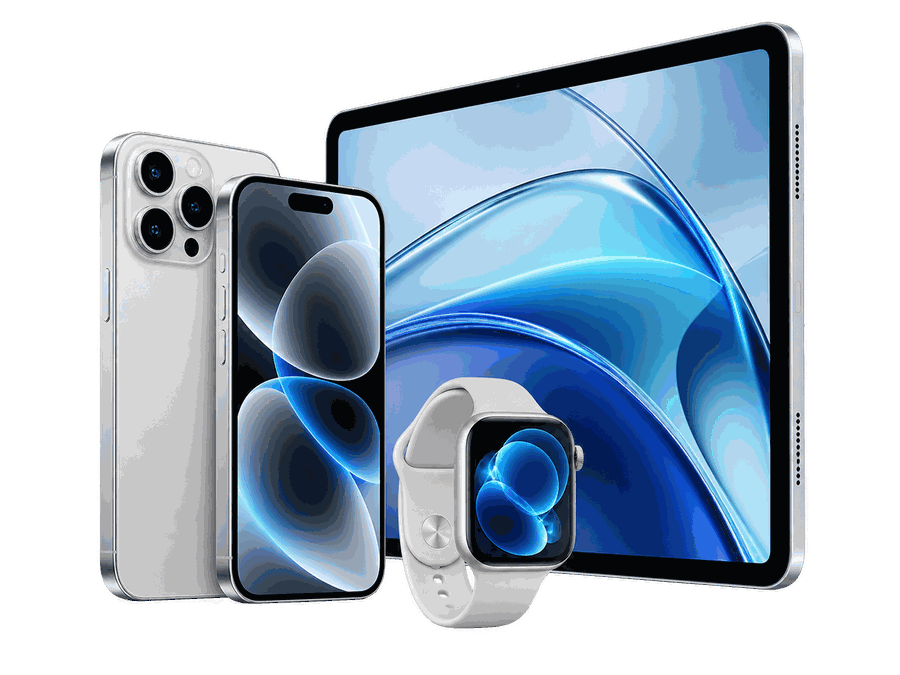 Zariadenia značky Apple – ilustračná produktová scéna