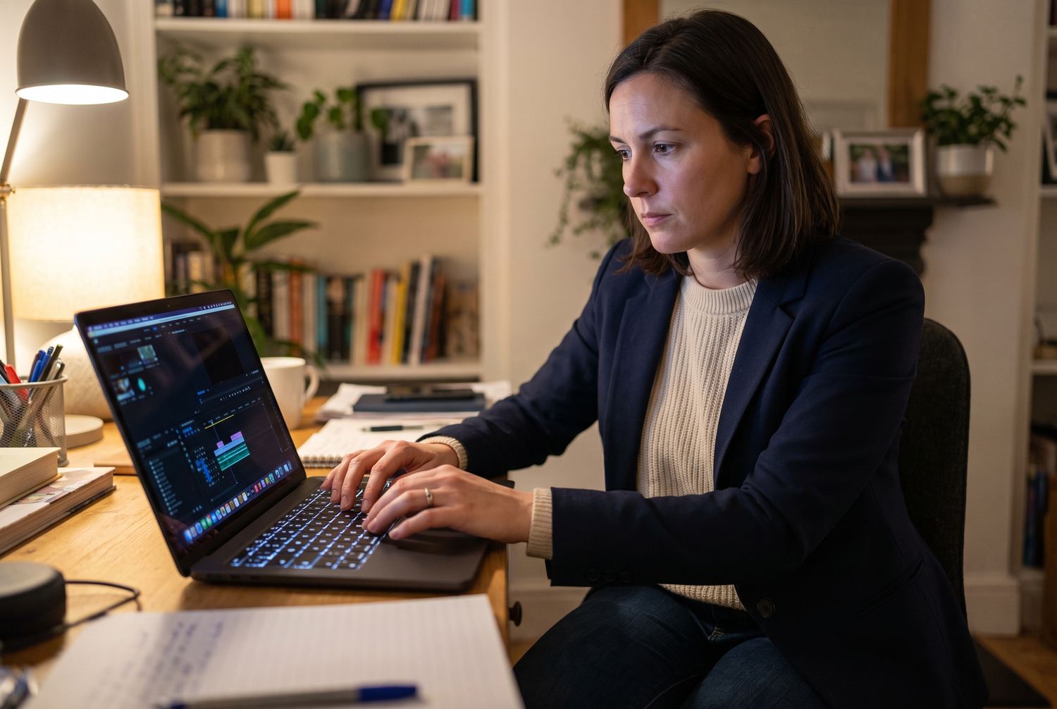 Renovovaný MacBook Pro 14 M3 Pro s 18 GB pamäte – strih 4K videa v domácej kancelárii