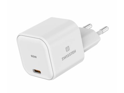 Nabíjačka / Adaptér Swissten USB-C nabíjačka 65W – biela | iguru.sk
