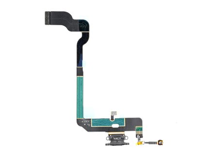 Charging Connector Flex Cable – black – iPhone XS
