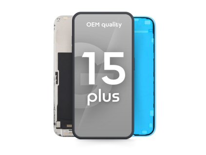 iPhone15Plus LCDDisplayTouchscreenOEMQualityBlack iguru.sk