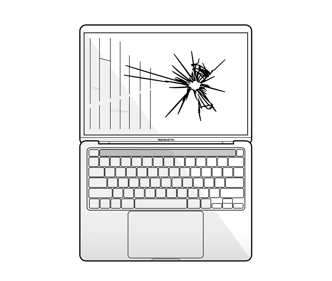 Poškodený displej | MacBook Pro Retina 15" 2013 MacBook Poškodený displej: Výmena iba poškodeného LCD panelu