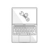 MacBook Pro 16" 2021 – servis Výmena kovových častí tela MacBooku, oprava, výkup a predaj v Košiciach