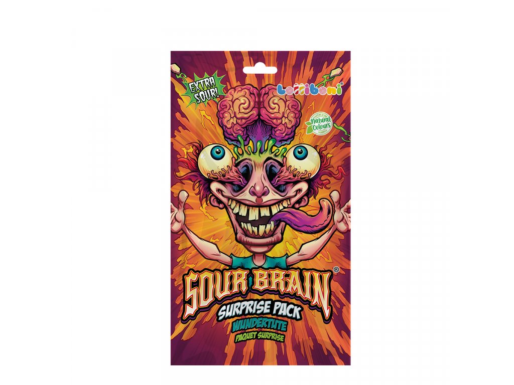 Lolliboni Sour Brain Sladkokyselý balíček s překvapením 32g