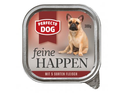 perfecto dog feine happen pute pasta gemuese 300g