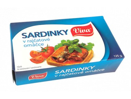 1219 viva sardinky v rajcatove omacce 125g