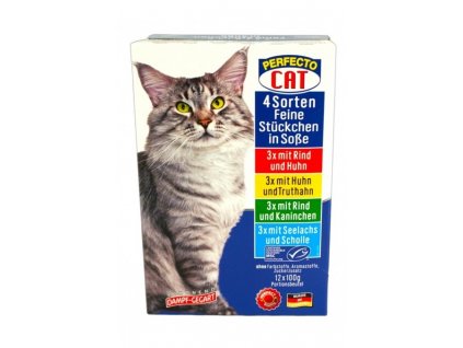 kassipasteet perfecto cat mix 12x100g