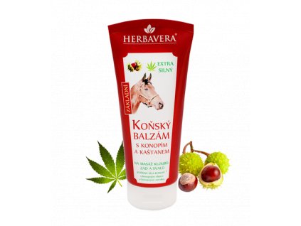 2761 herbavera konsky balzam s konopim a kastanem 200 ml