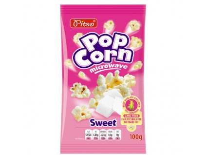 2884 pitso popcorn do mikrovlnky sladky 100 g