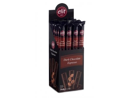 3451 elit dark espresso tycinka z horke cokolady 36g