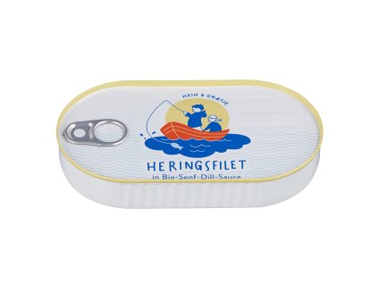 hein graetje heringsfilets in bio sef dill sauce 200gr dose front