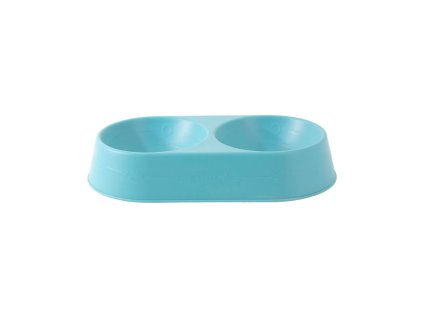 Miska pro psy plast dvojitá 22,5 x15cm