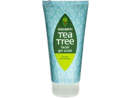 escenti tea tree facial gel scrub