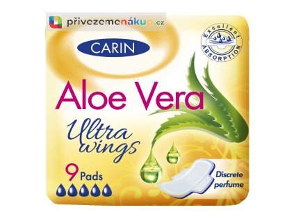 4828 carin damske vlozky s vuni aloe vera 9ks