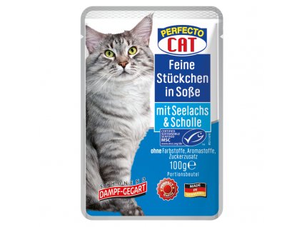 5860 perfecto cat kapsicka s lososem a platyzem 100g