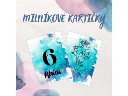 Milníkové kartičky · Květiny