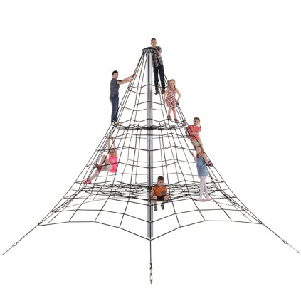 lanová šplhací pyramidy 4,5 m - hliník. spojky