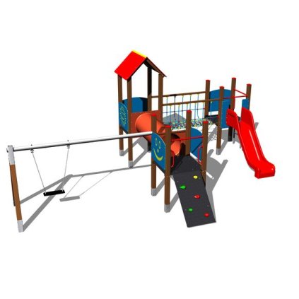 Velká sestava se skluzavkou a houpačkou 4U-306 2