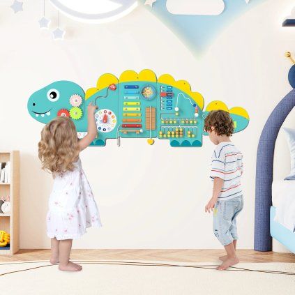 Montessori Activity board na stěnu - Dinosaurus 001