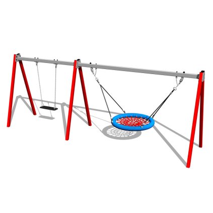 houpačka sedák + hnízdo celokovová (v.p. 1 m)