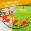 3 místná houpačka Garden Rocker - červeno-modrá 03