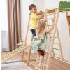 Montessori interiérové hřiště 6v1 s rampou v barevném provedení 01