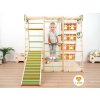 Montessori dětské hřiště 6v1 color s rampou a závěsnými prvky 02