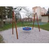 Řetězová houpačka Hnízdo RH117K - celokov. 1,5 m 5