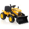 Dětský traktor na dálkové ovládání - Žlutý 02