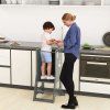 Dřevěná učící věž Montessori 2v1 Grey 03